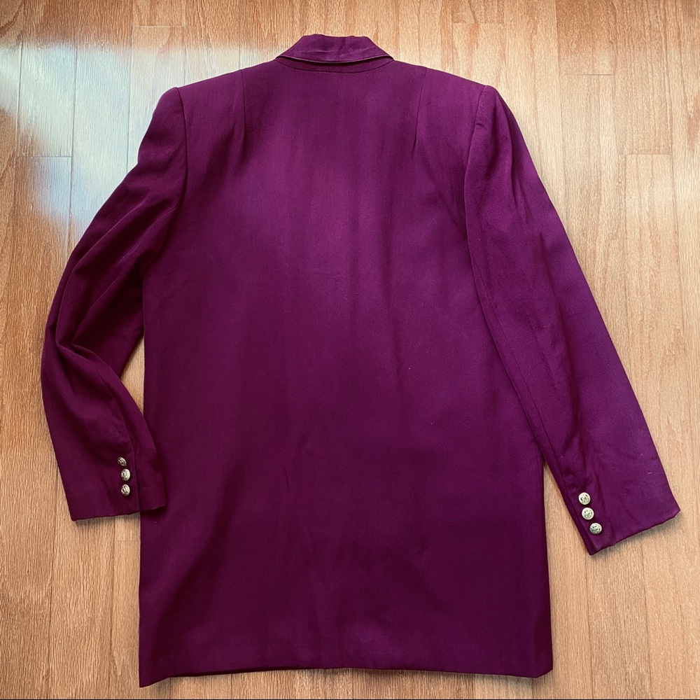 Maroon wool suit by Jim Heilman - Picture 3 of 7